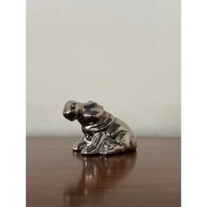 Vintage 1980s Chrome Jaru Hippo